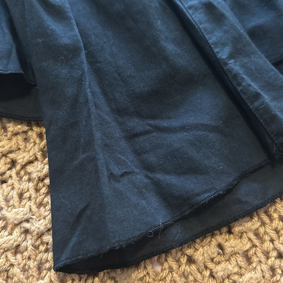 New York & company women’s Y2K style blouse size 12 black with imperfections - Picture 2 of 5